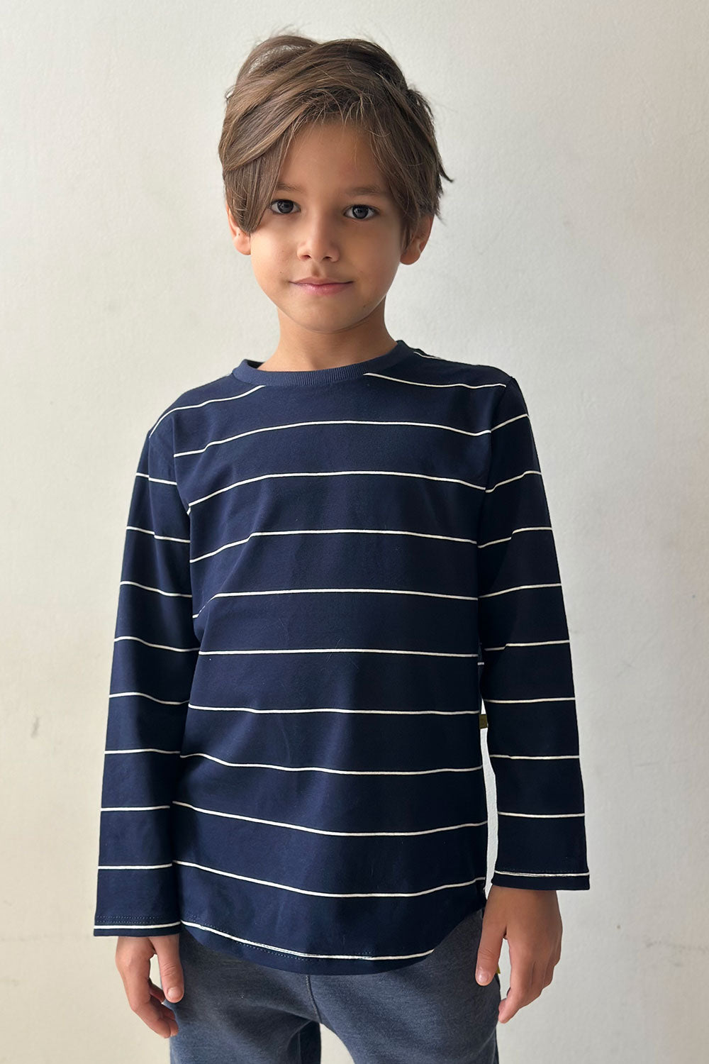 Camiseta Infantil Navy Ml