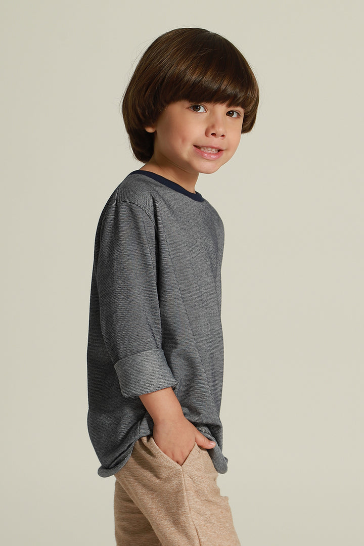 Camiseta Infantil ML Denim