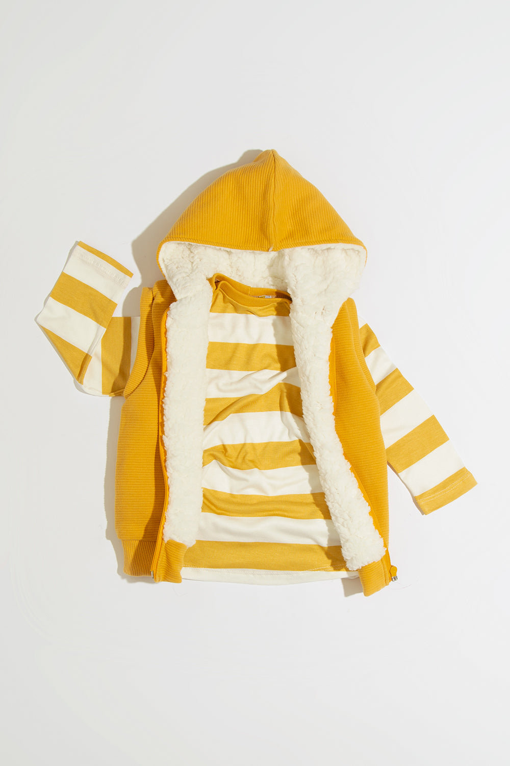 Colete Infantil Polar Mostarda