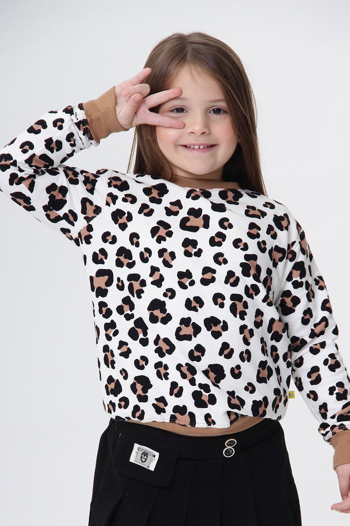 Blusa Infantil Moletinho Animal Print