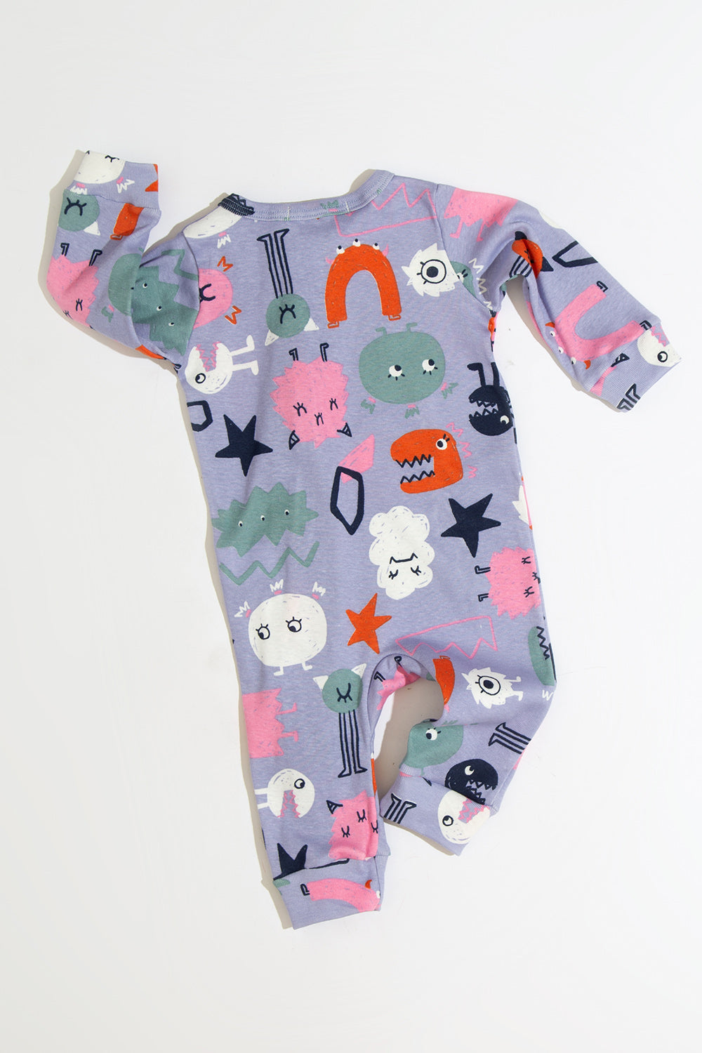 Macacão Bebê Ziper Monster