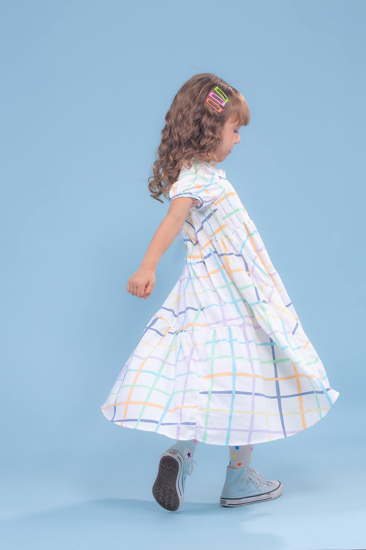 Vestido Lastex Xadrez