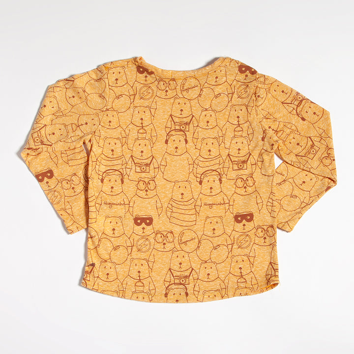Camiseta Manga Longa Ursos