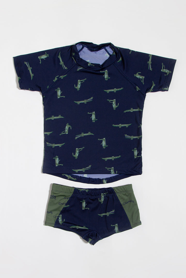 Kit Sunga e Blusa UV Jacaré