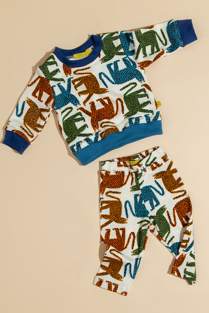 Conjunto Moletom Bebê Felinos