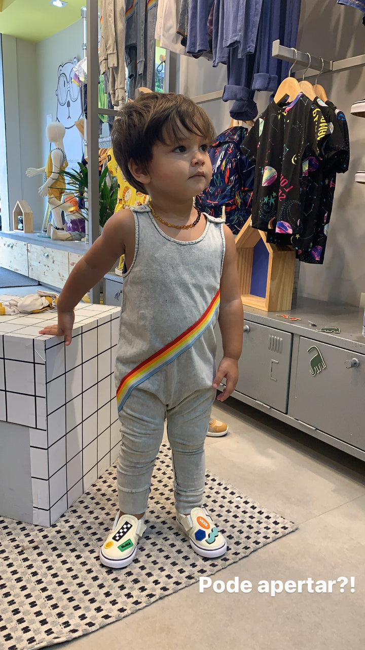 Macacão Saruel Azul Raibow