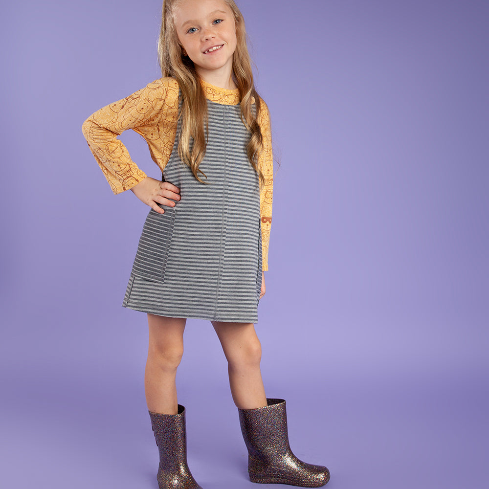 Jardineira Infantil Listrinhas