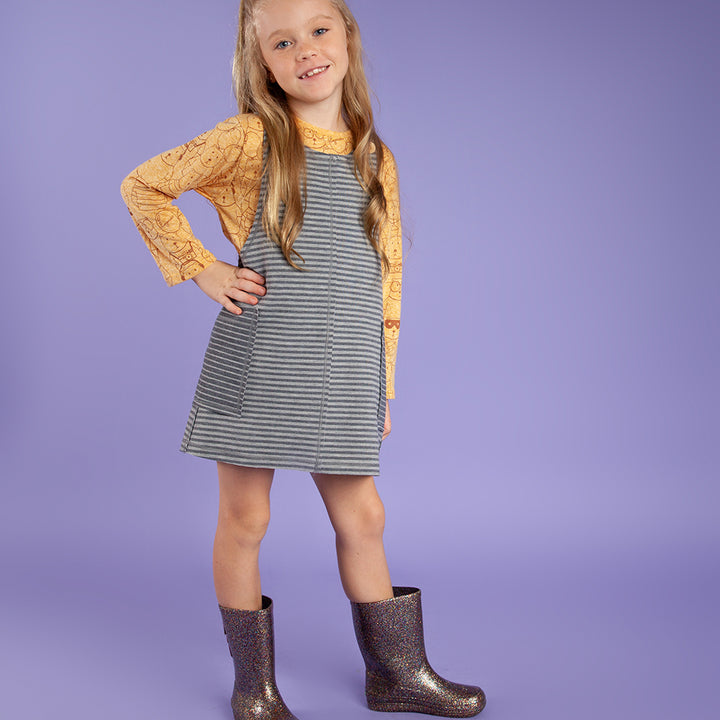 Jardineira Infantil Listrinhas
