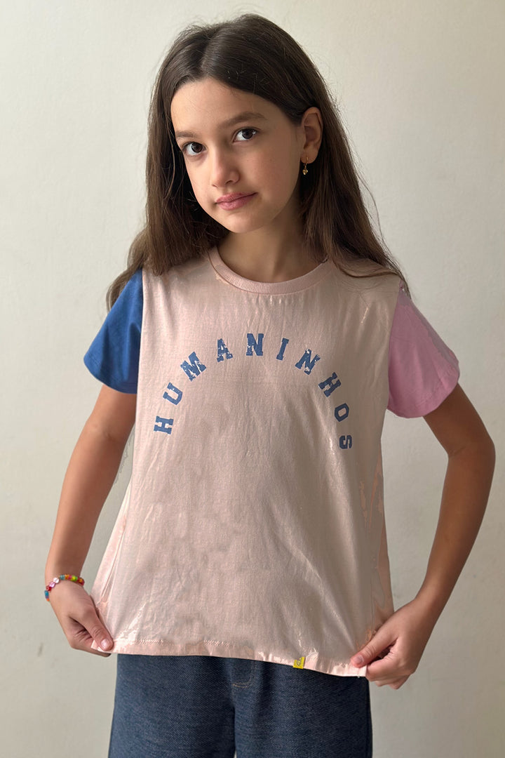 Blusa Infantil Bicolor