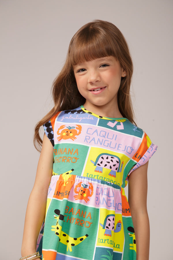 Vestido Infantil Tropicalzoo