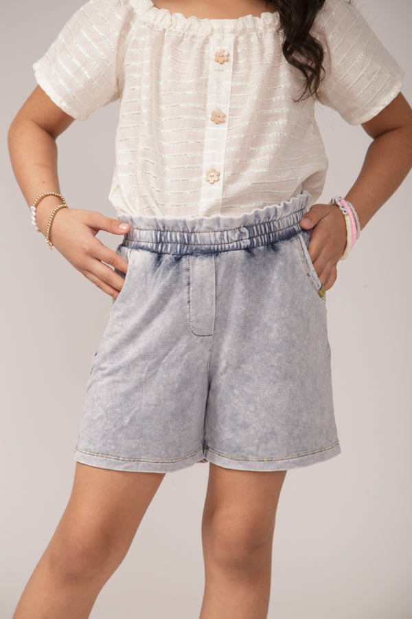 Shorts Feminino Clochard Denim