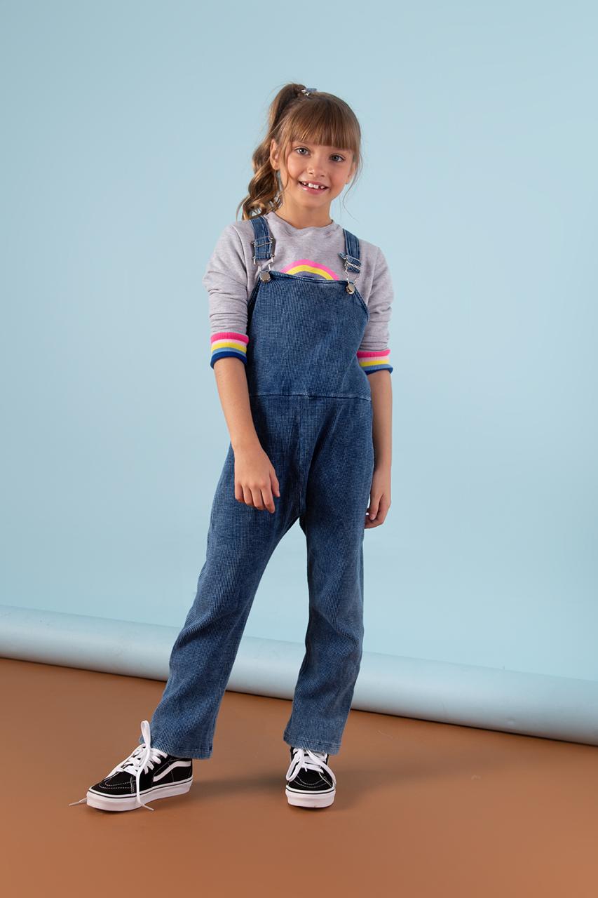 Macacão infantil texturinha