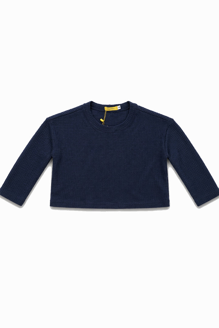Blusa Trama Azul
