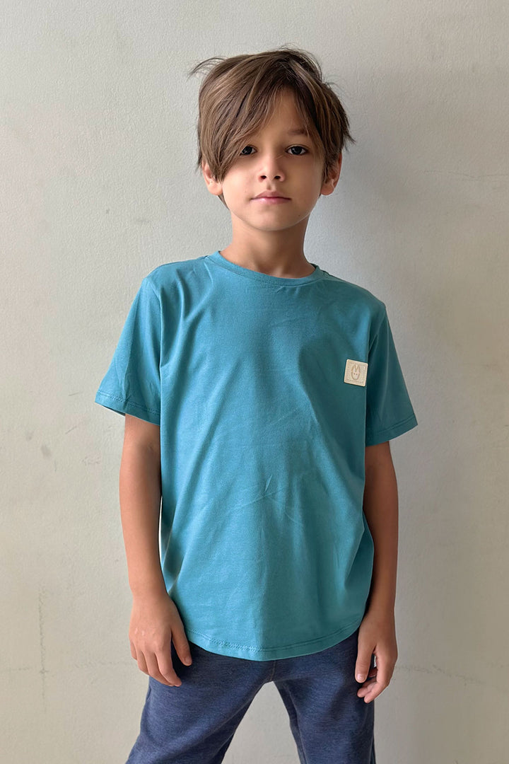 Camiseta Infantil Petróleo