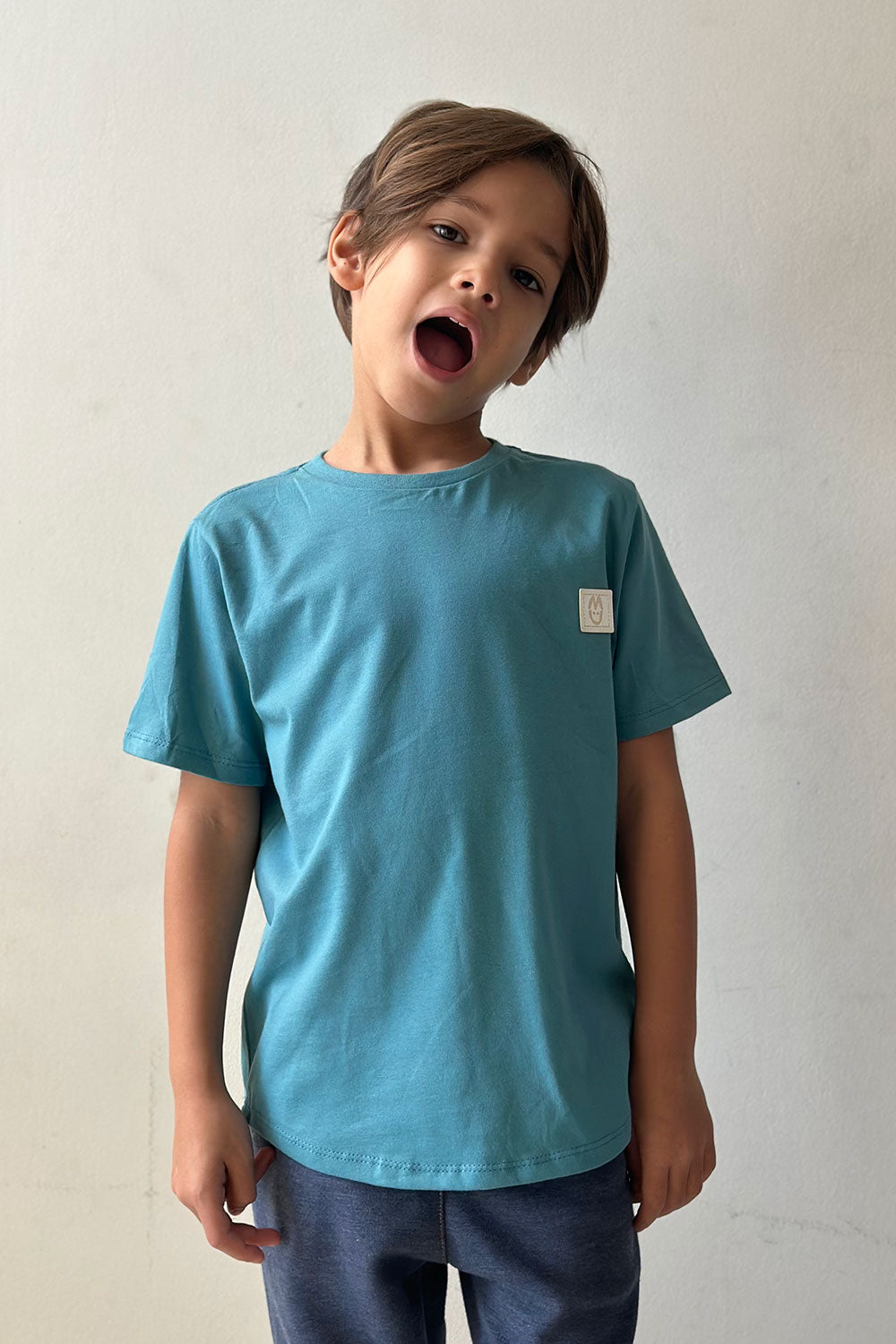 Camiseta Infantil Petróleo