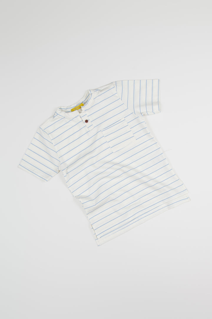 Camiseta Polo Celeste