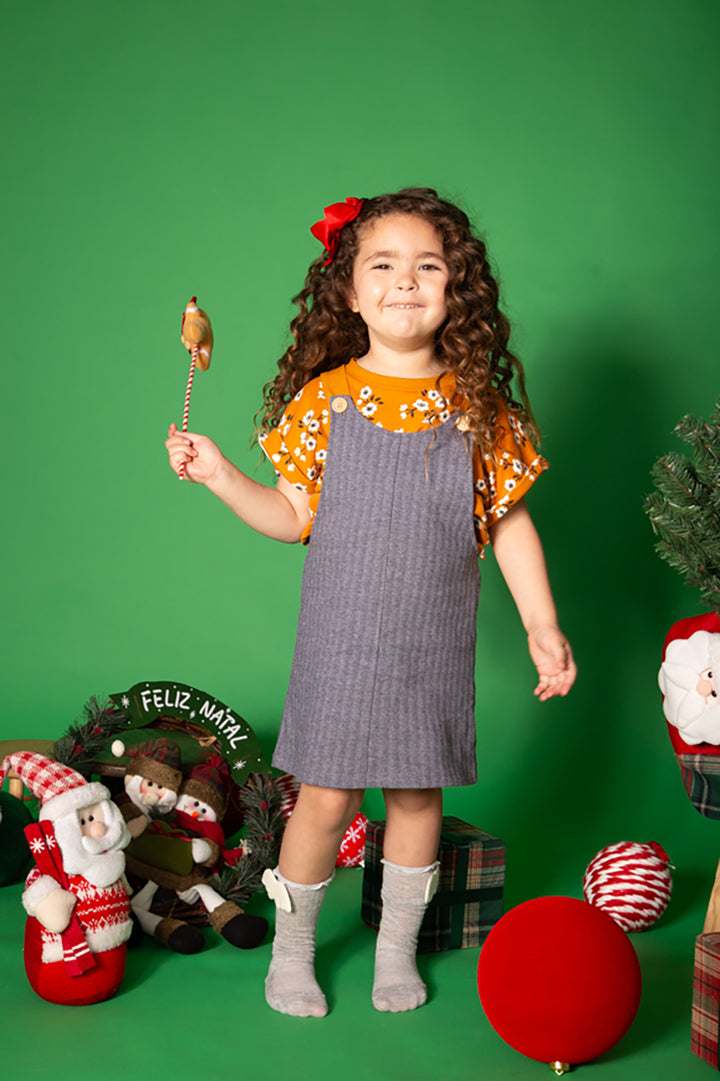 Jardineira Infantil Zig Zag