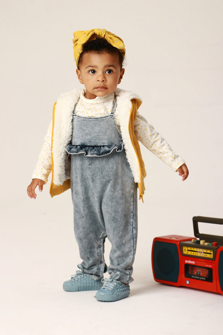 Jardineira Baby Denim
