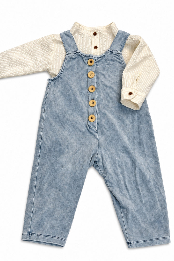 Macacão Baby Wash Denim