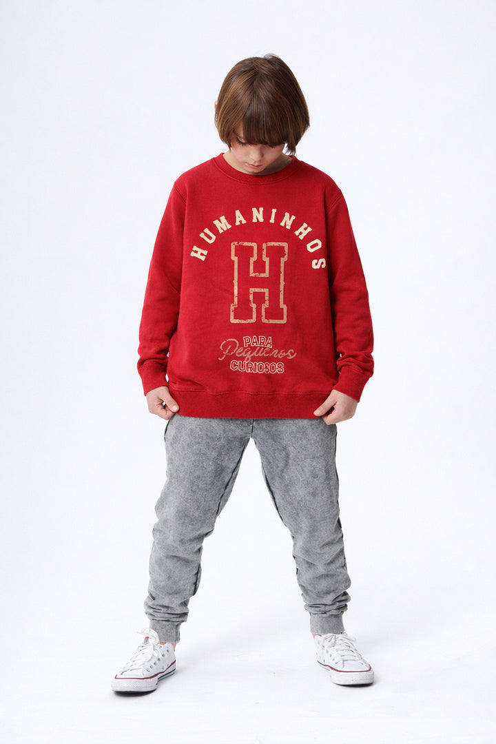 Moletom College Vermelho