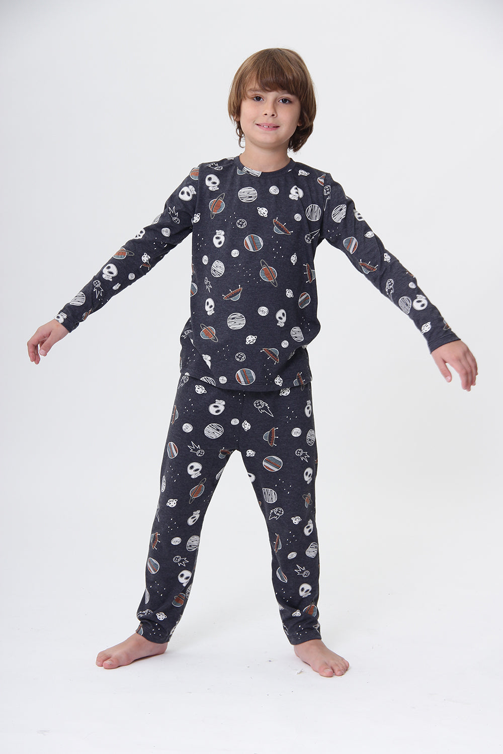 Pijama Infantil Longo Galáxia