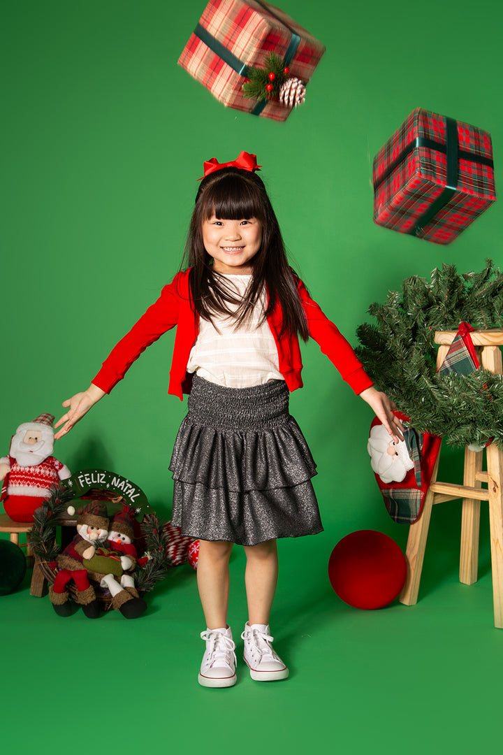 Saia Babados Glitter