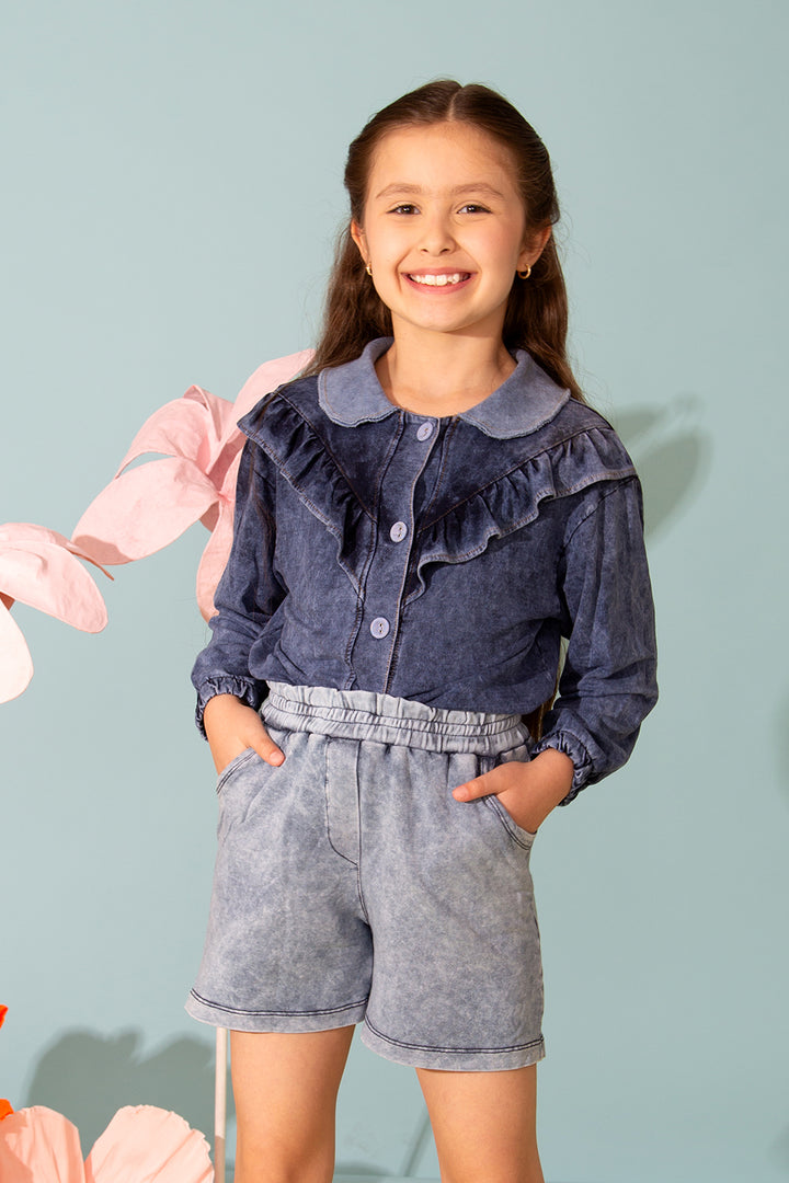 Conjunto Denim Feminino