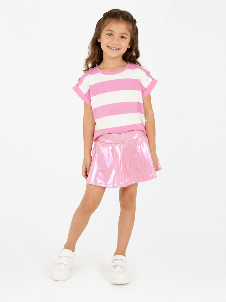 Saia Shorts Rosa Estelar