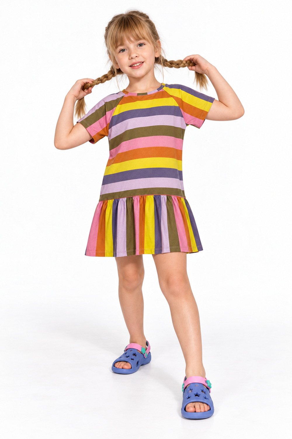 Vestido Raglan Colore