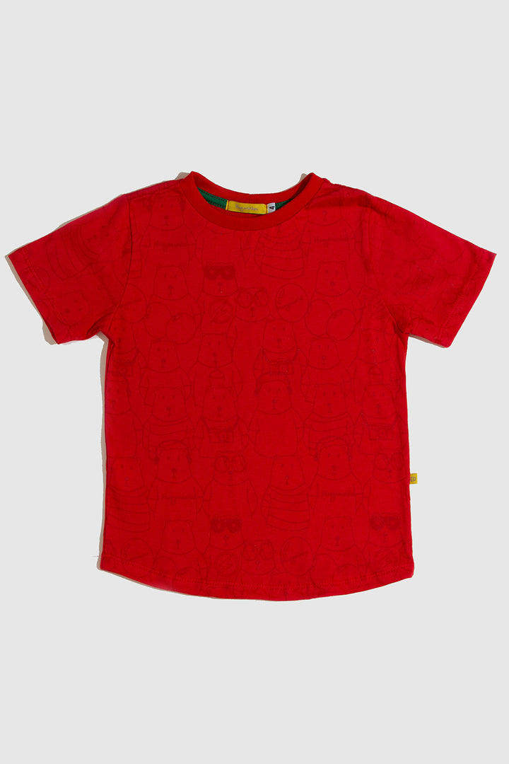 Camiseta Urso Vermelha
