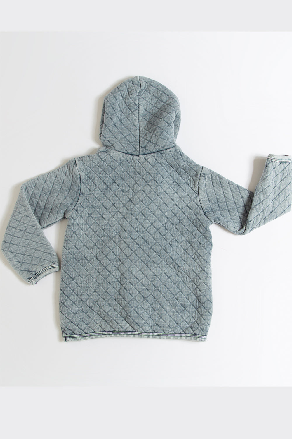 Casaco Puff Matelassê Denim
