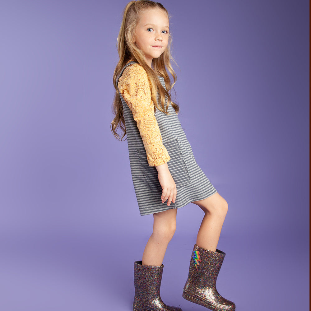 Jardineira Infantil Listrinhas